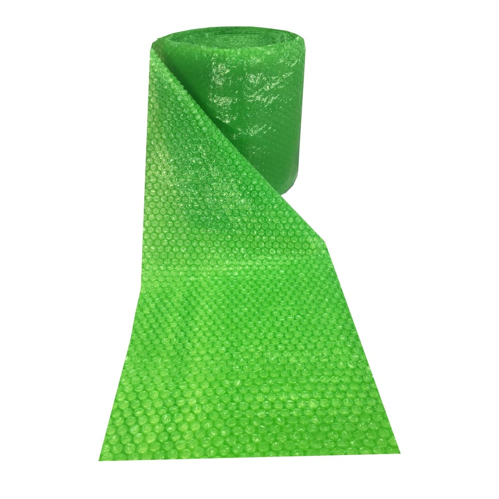 UBMOVE Small Bubble Green Wrap - 60' x 12" Wide Perforated Every 12"