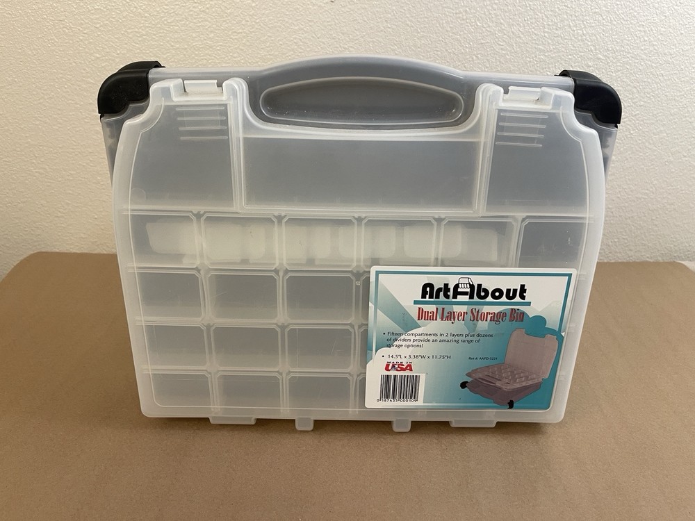 Art About - Dual Layer Storage Bin