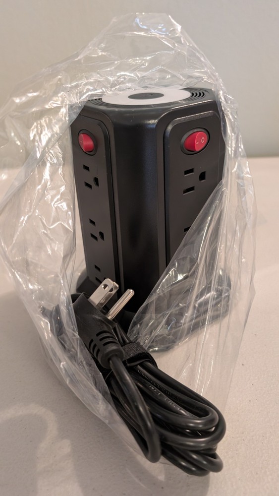 NIOB Passus Surge Protector Tower With USB Ports Not Tested