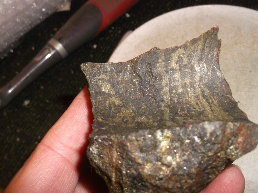Gold, silver, copper, 474 grams samples ,ore high grade .