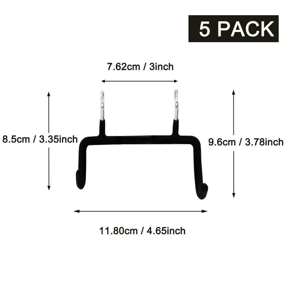 5PCS Pegboard Drill Holder Pegboard Double Hooks Drill Hook for Drill