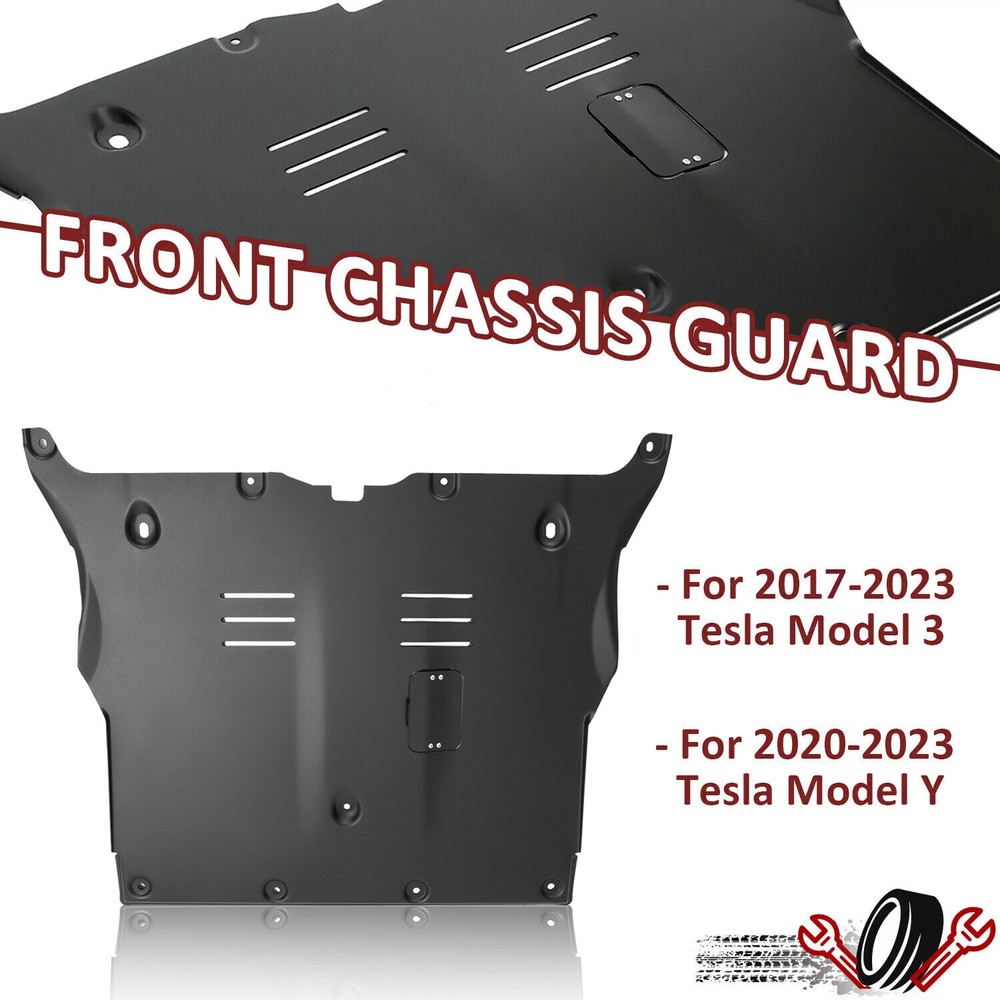 Front Skid Plate Under Engine Guard Cover For Tesla Model 3 & Y 2017 2018-2024