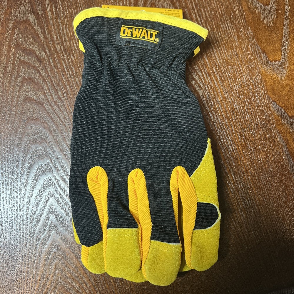NEW Performance Hybrid Work Gloves, Leather, Men's L DPG216L