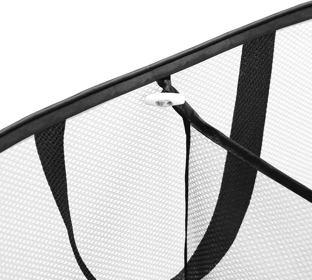 Foldable Laundry Basket - Popup and Collapsible, Durable Mesh Material, Folds...