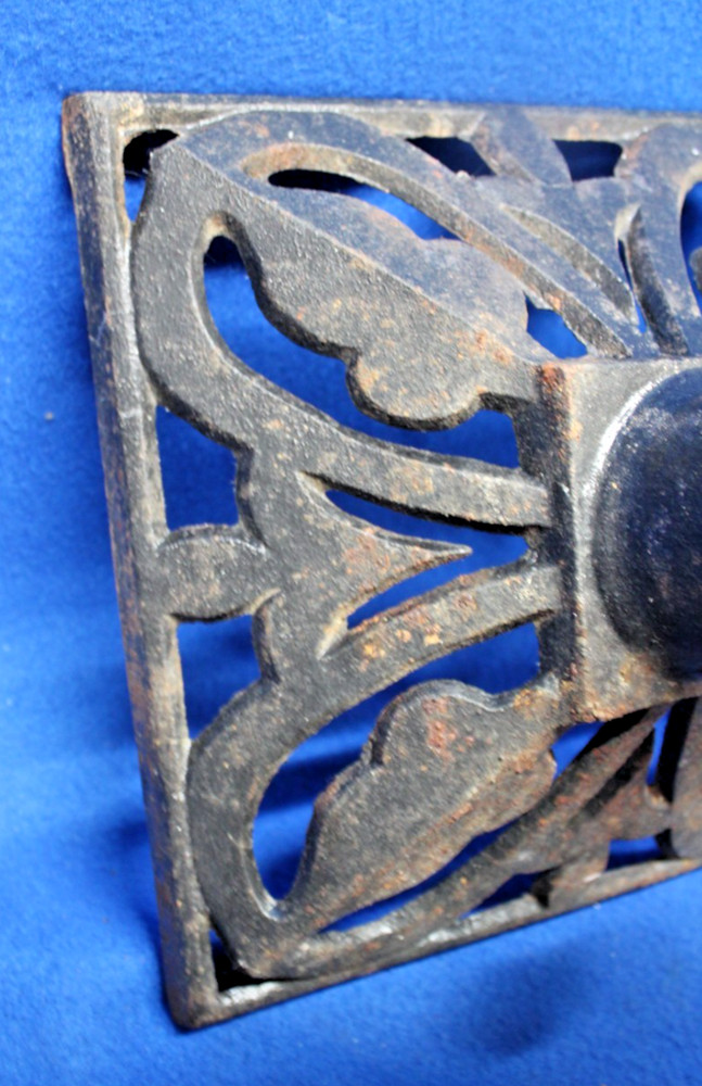 Cast Iron Flagpole Metal Base 9" square