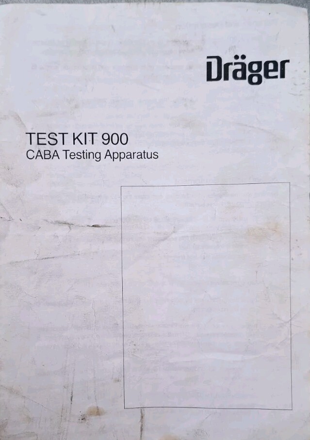 DRAGER CABA 900 TESTING KIT FOR CABA APPRATUS TESTING FOR DRAGER MAKE GERMANY