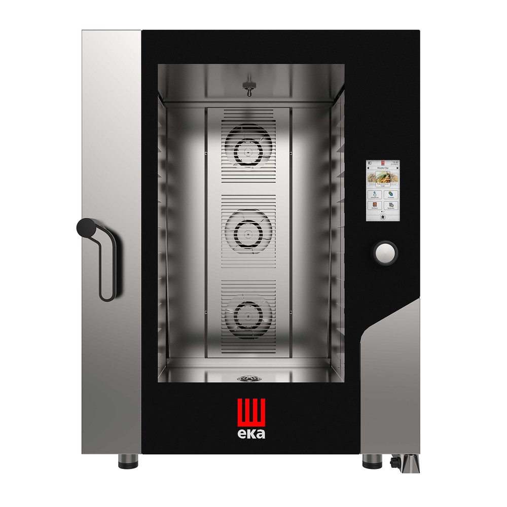 Tecnoeka MKFA 1064 TS Full-Size Electric Combi Oven w/ Programmable Controls,...