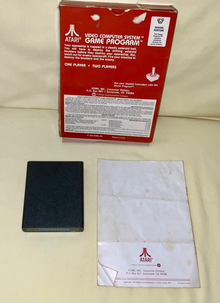 ATARI 2600 Asteroids (CX2649) - 1981 - Tested - See Description