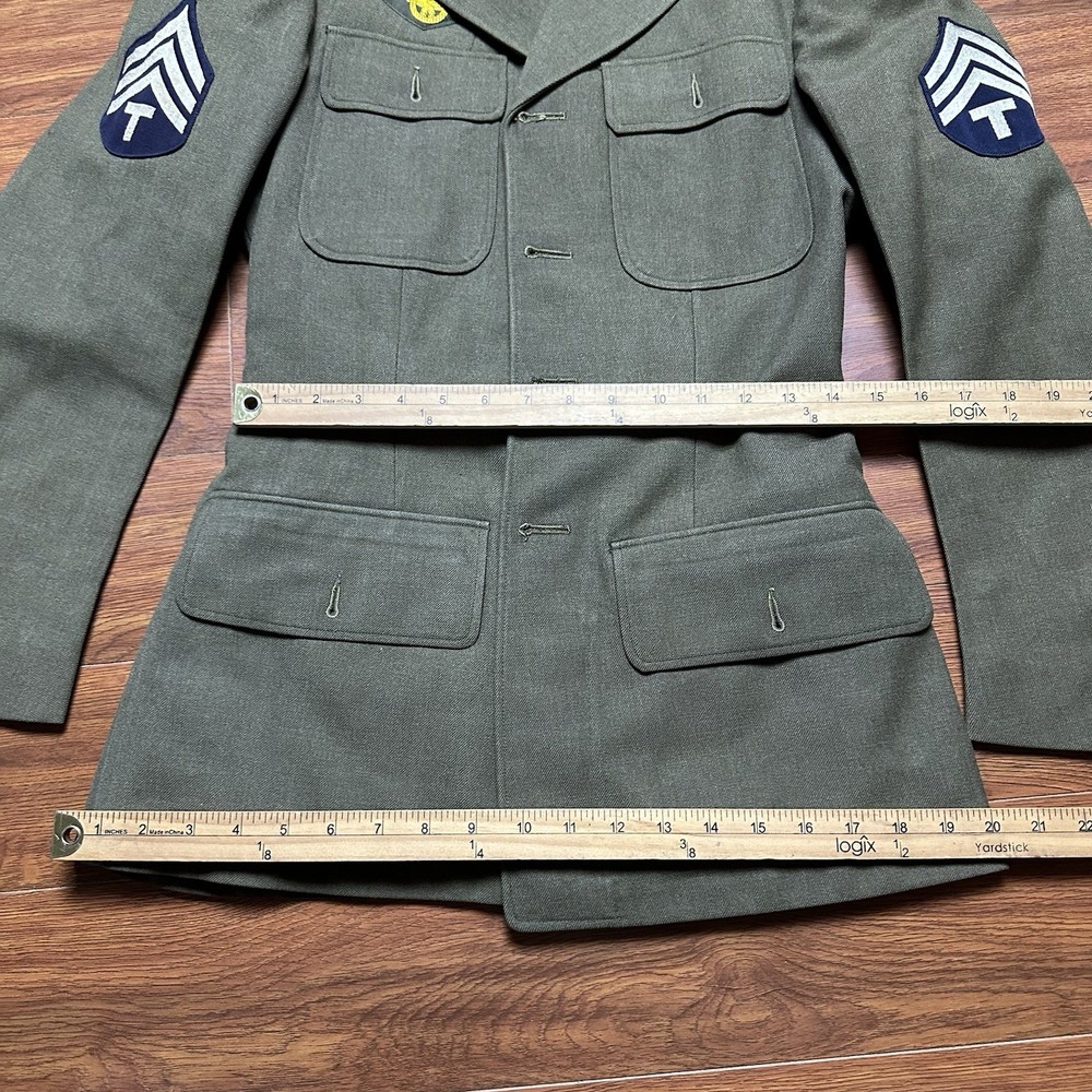 WWII U.S. Army 4th Service Jacket Goodall Co Technical Sergeant Flap Pocket