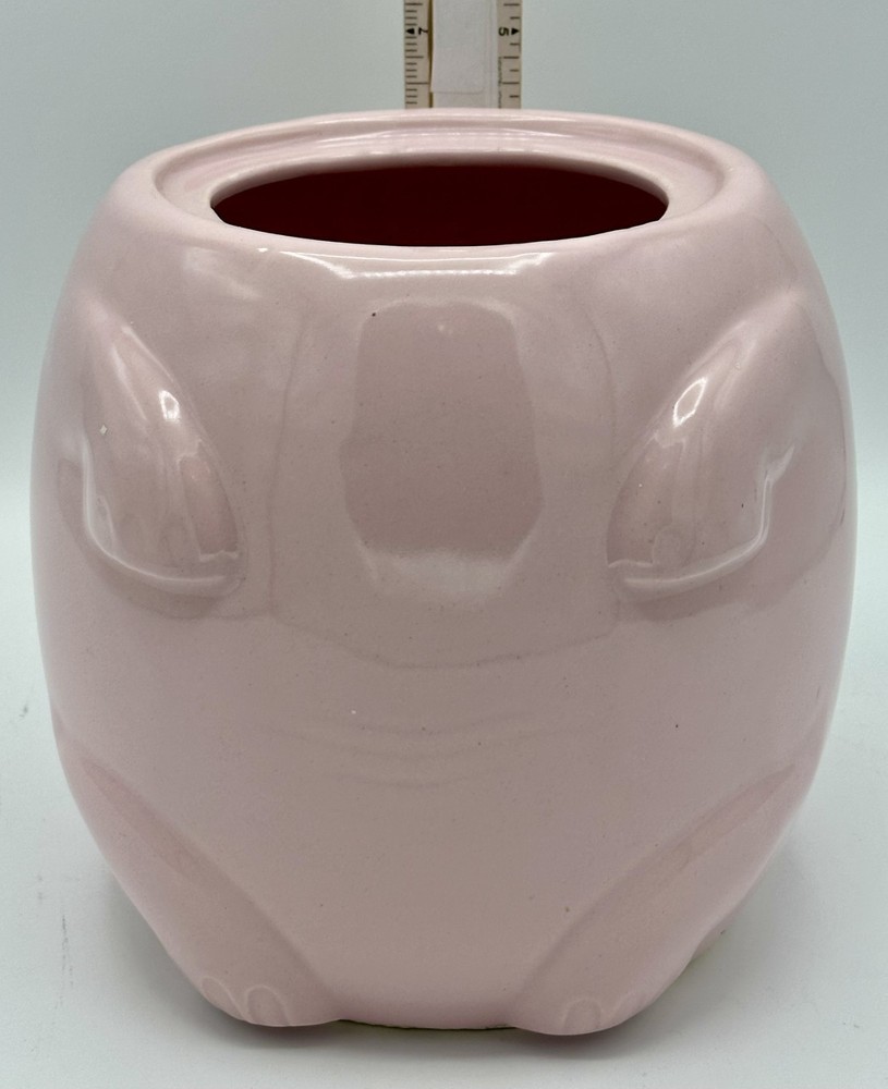 Vintage Shawnee Pink Elephant Cookie Jar/Ice Cube Canister
