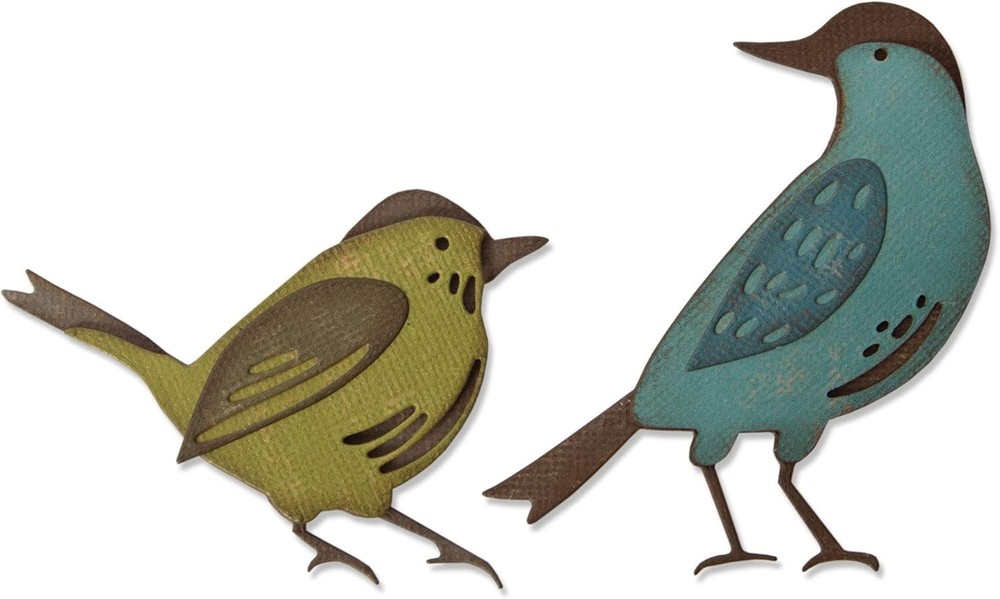 Birds Feathered Friends Sizzix Thinlits Bird Die Set by Tim Holtz 664433 NEW!