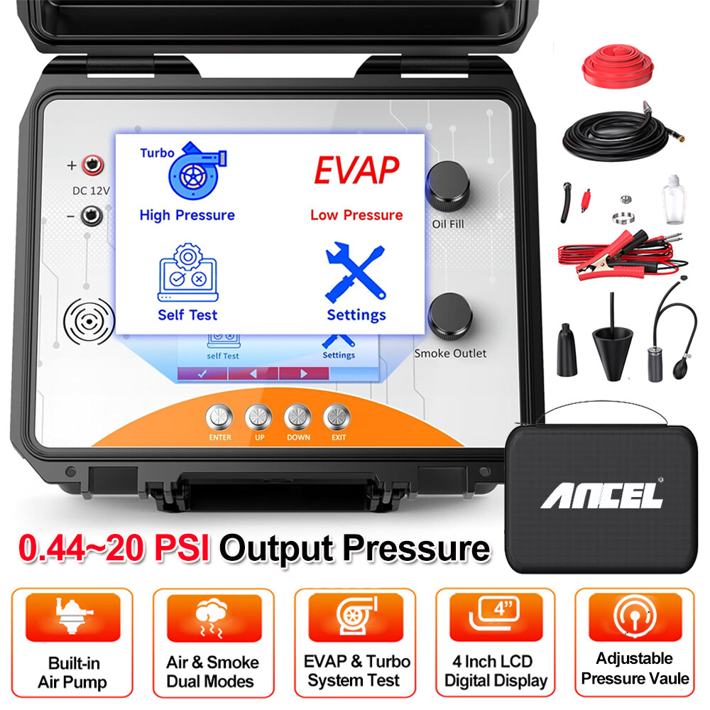 ANCEL EVAP Machine Car Smoke Leak Detector EVAP Turbo System Diagnostic Test Kit