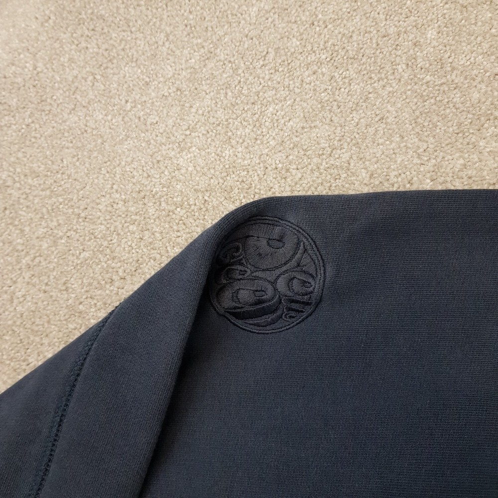 Pretty Green Mens 1/4 Zip Jumper Medium Navy Sweater Pullover Solid Casuals Mod