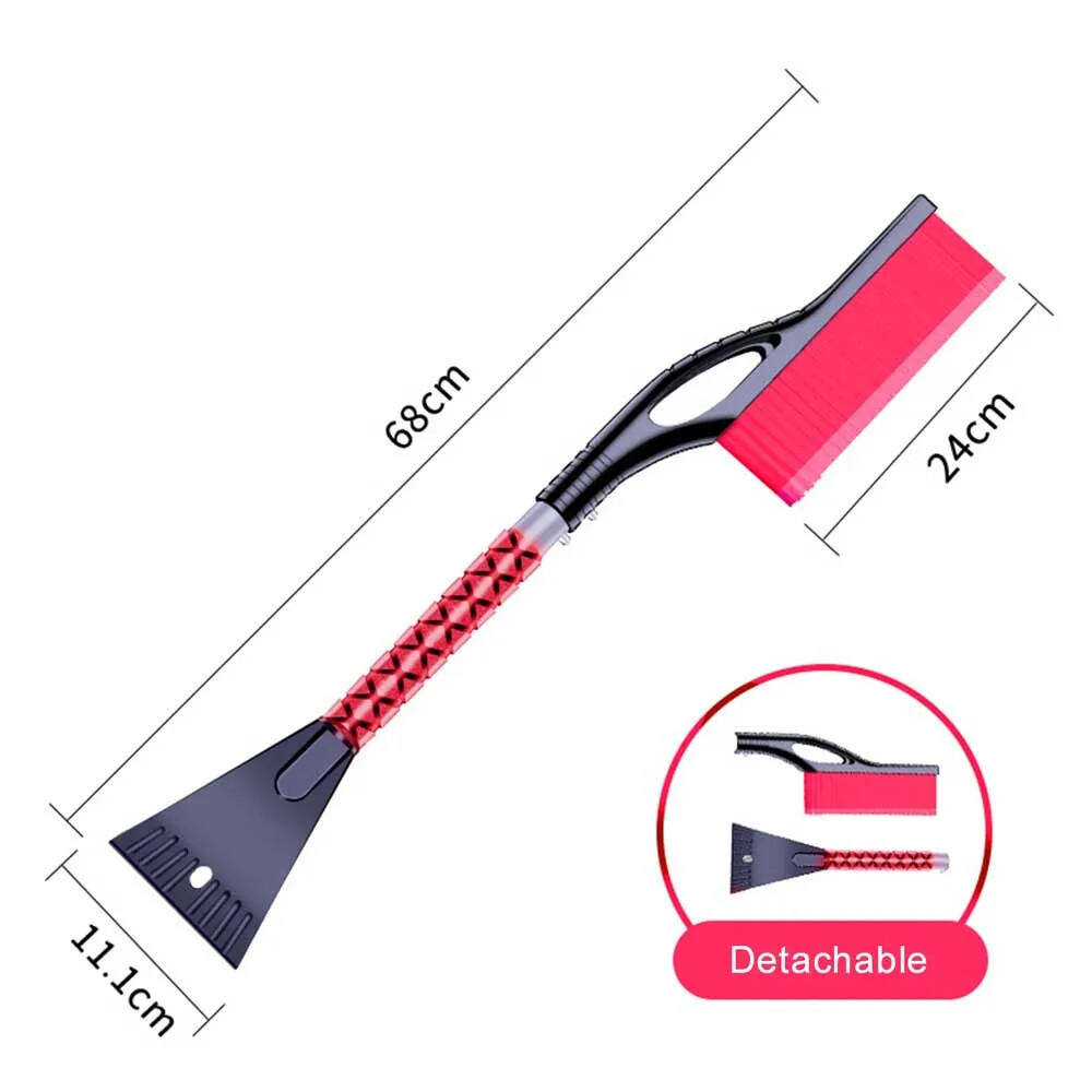 Detachable Car Snow Scraper, Cleaning Brush, Window and Windshield Cleaning Tool