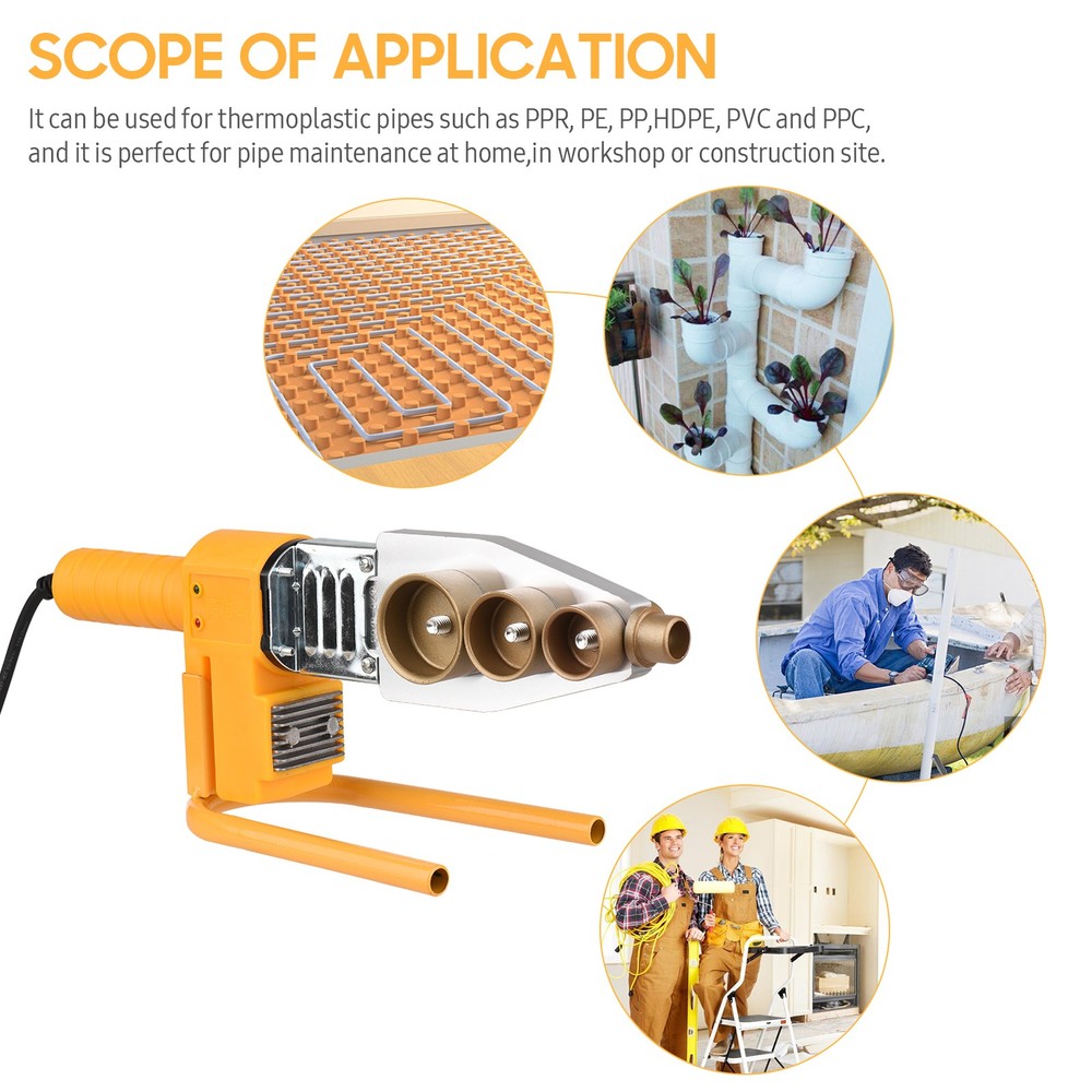 1-Plastic Pipe Welding Machine Socket Welder With Double Heat Dissipation