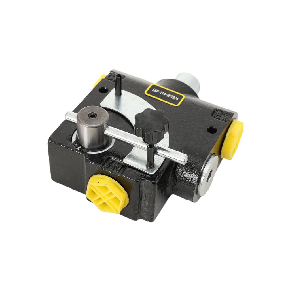 Hydraulic Flow Control Valve w/ Relief 3/4” NPT Adjustable Variable Directional