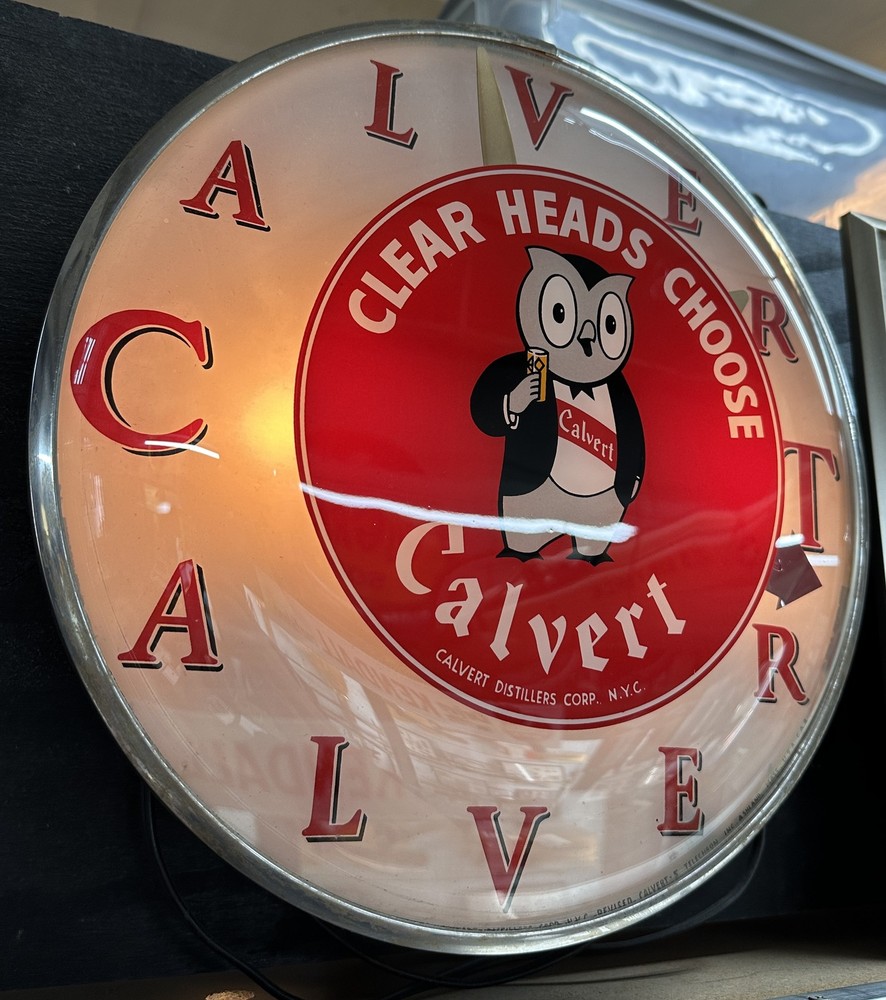 Calvert Distillers Corp. Round Wall Clock GA20357