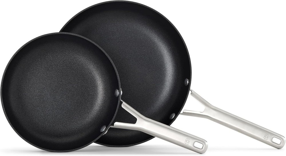 Frying Pan Set Nonstick 8 Inch 10 Inch Hard-Anodized Durable Cookware