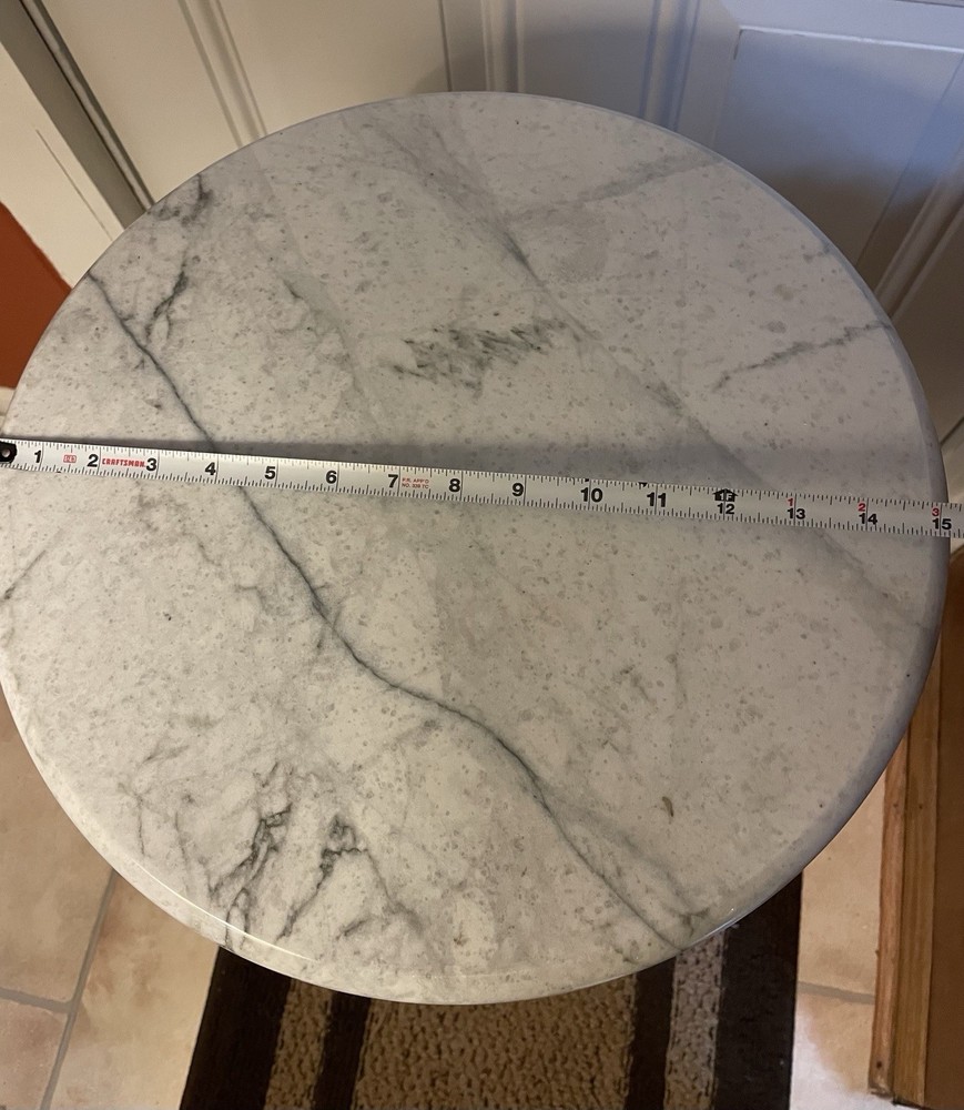 Vintage Solid Marble Pedestal or Column 32” Tall Very Heavy