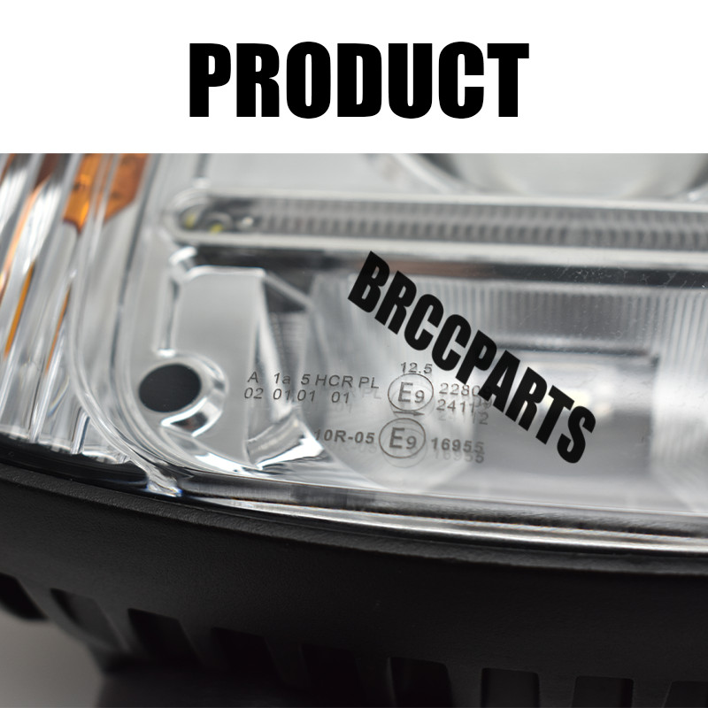 6PCS LED Headlights&Work Lights Kits Replacement For JCB Fastrac Telehandler
