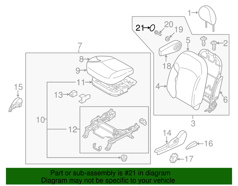 Genuine Mitsubishi Armrest Cap 6970A342
