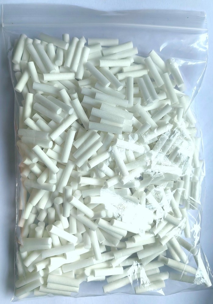 Cigarette Filter Tip 6mmx25mm Filters 500 pcs Tips Per Bag Long Filters White
