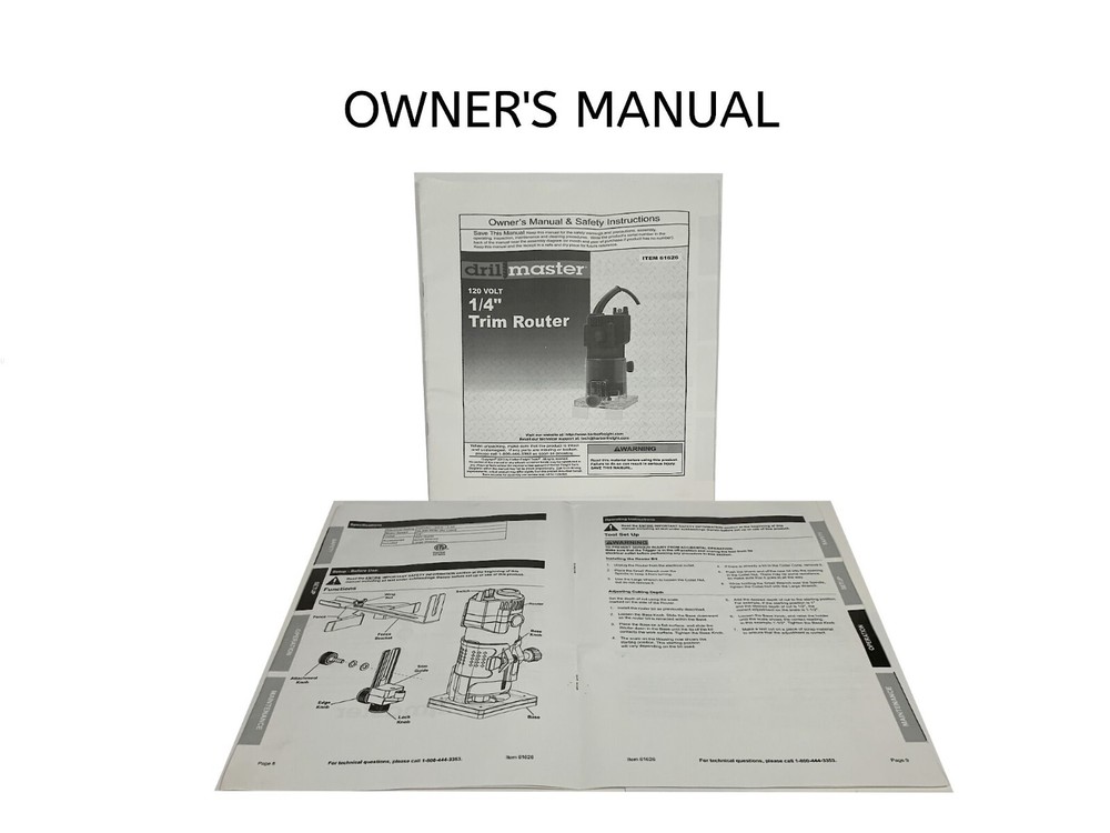 ROUTER-1/4" COLLET-WITH BITS AND ACCESSORIES