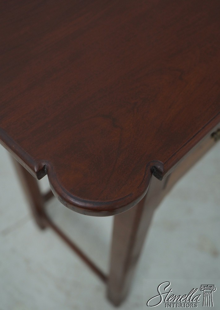 LF70575: Bench Made Cherry Chippendale 2 Drawer Sofa Table