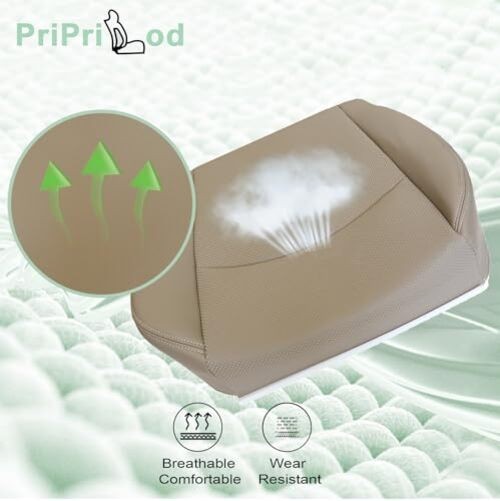 Priprilod Lower Perforated Leather Driver Side Bottom Replacement Seat Cover