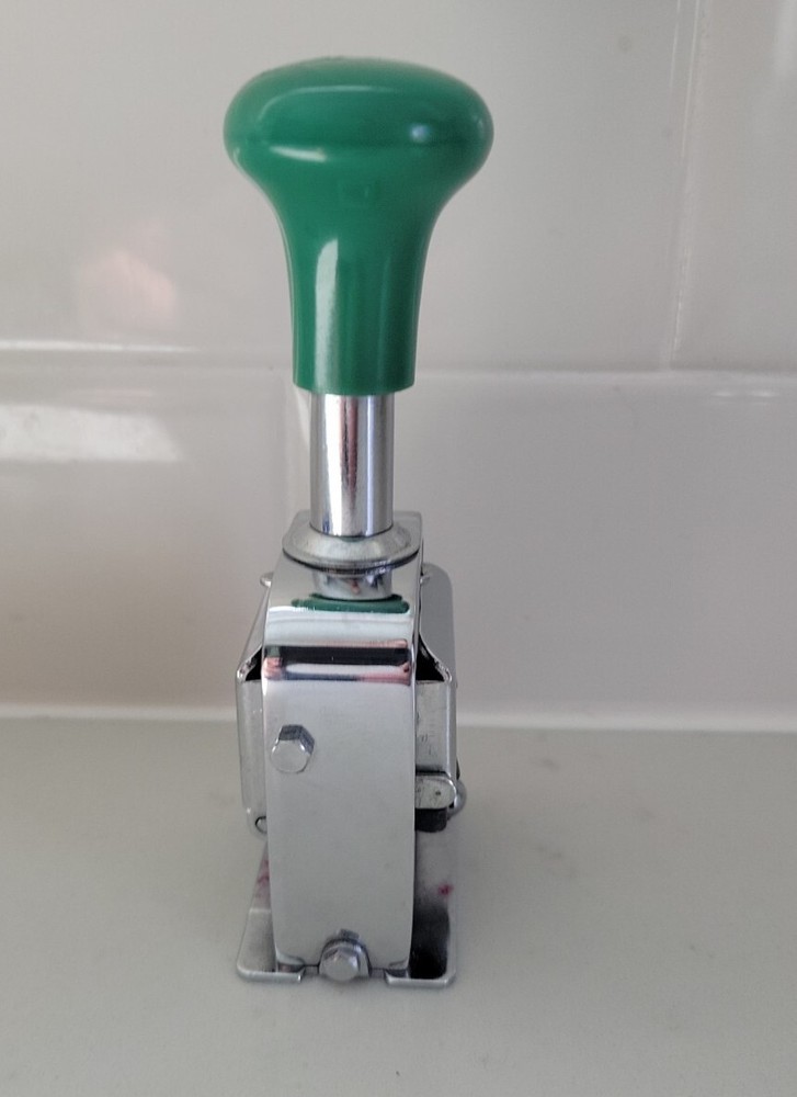 Great Wall Numbering Machine; Model 45, Green Top