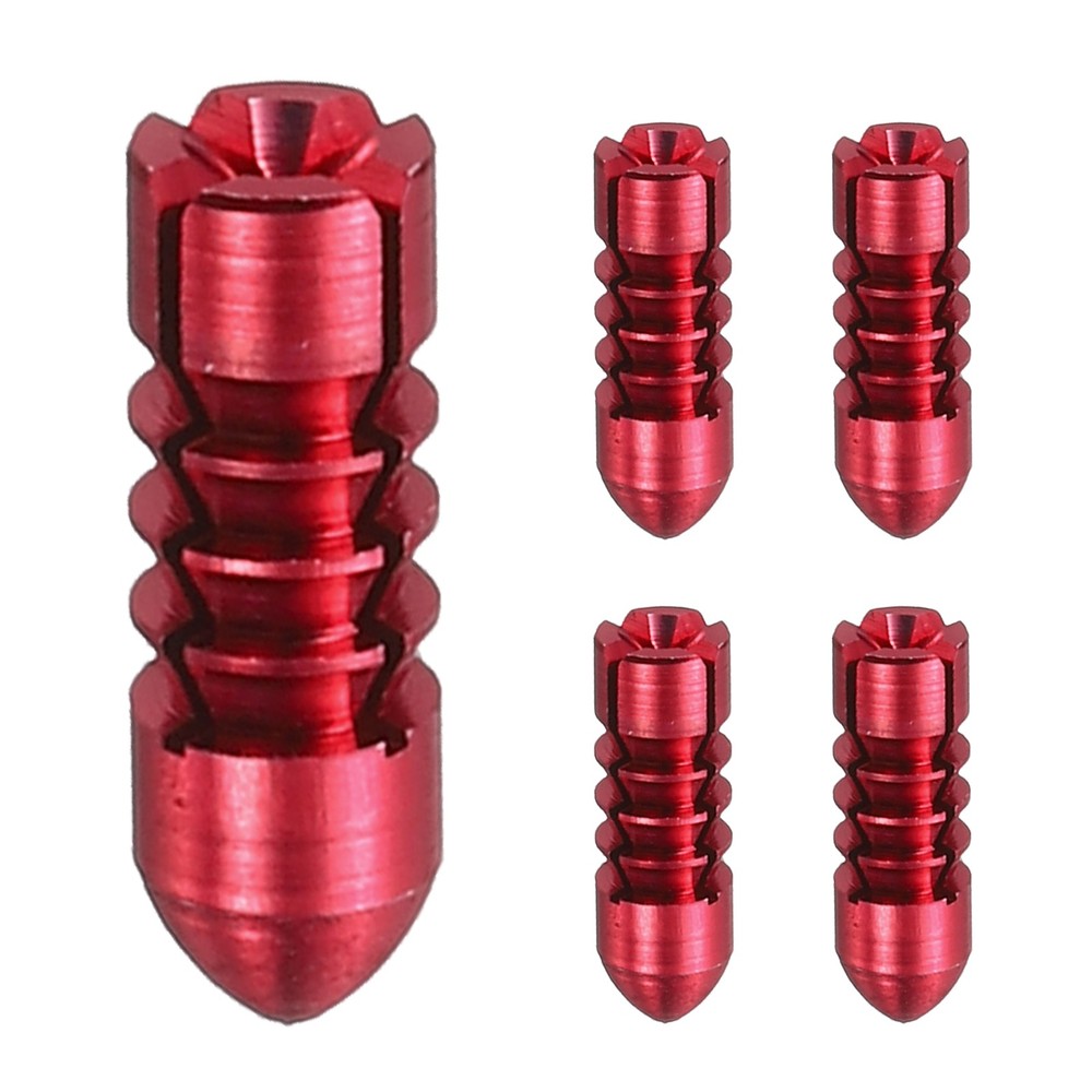 5 Pcs Dart Flight Protectors Fixed 90 Degrees Wing Savers Protects, Red