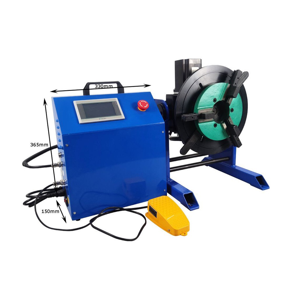 50KG Automatic Welding Positioner +200MM Chuck PLC Controller