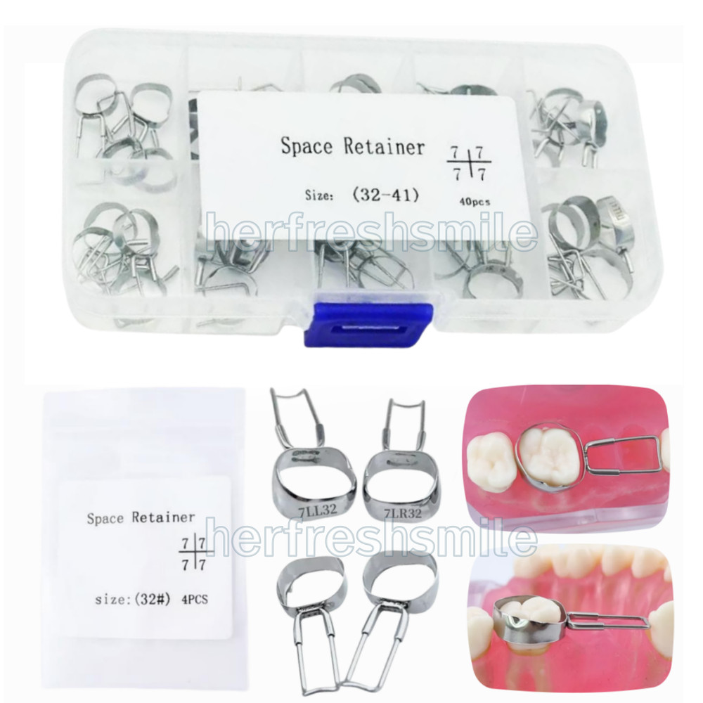 Dental Space Retainer Band Molar Adjacent Teeth Missing Maintainer Bands 10-Size
