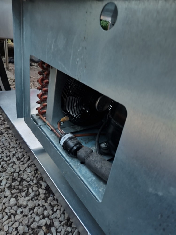 Prep Table With Dropin Refrigerated Cooler