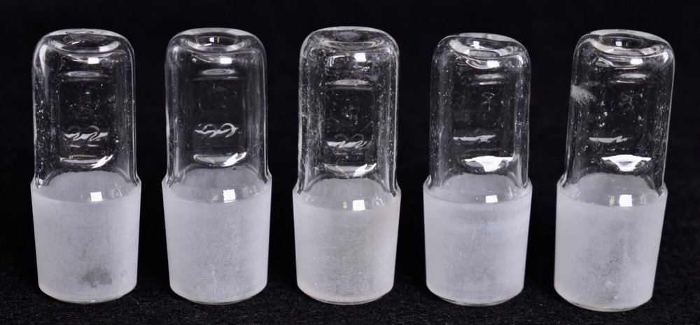 5 Count Corning # 22 Hollow Glass Stoppers