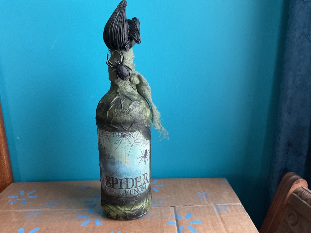 Apothecary Witch Potion Halloween Bottle Hand Made