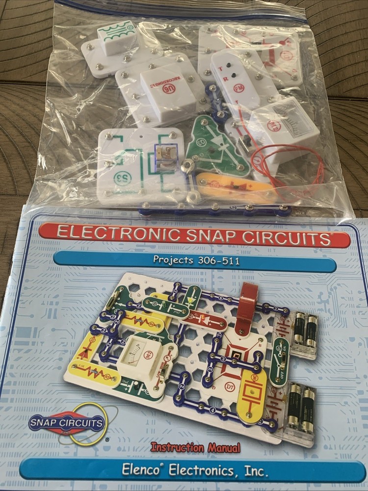 Electronic Snap Circuits Elenco Projects 306-511 Complete Set