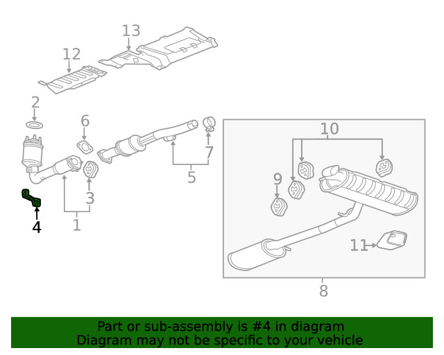 Genuine GM Exhaust Front Bracket 23471501
