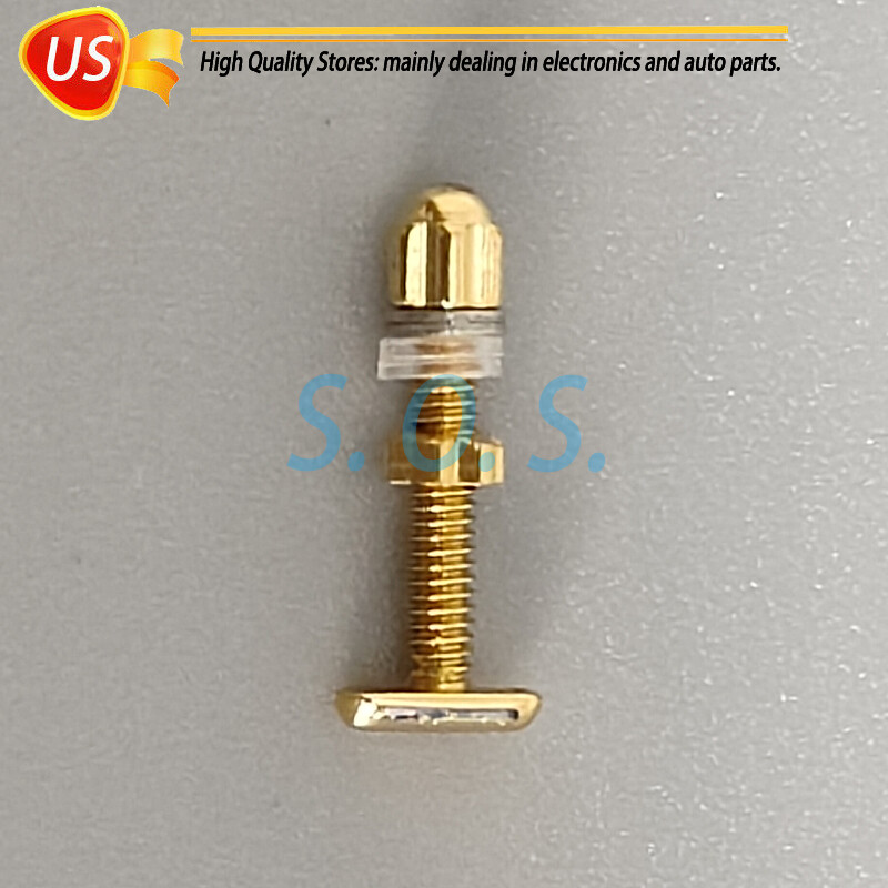2Pcs Curved Rectangle Screw&Bolt Replacement For C ar tier Eyeglasses Frame Gold