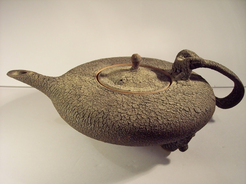 UNIQUE ART TEXTURED TEAPOT "THIRST" TERRIFIC