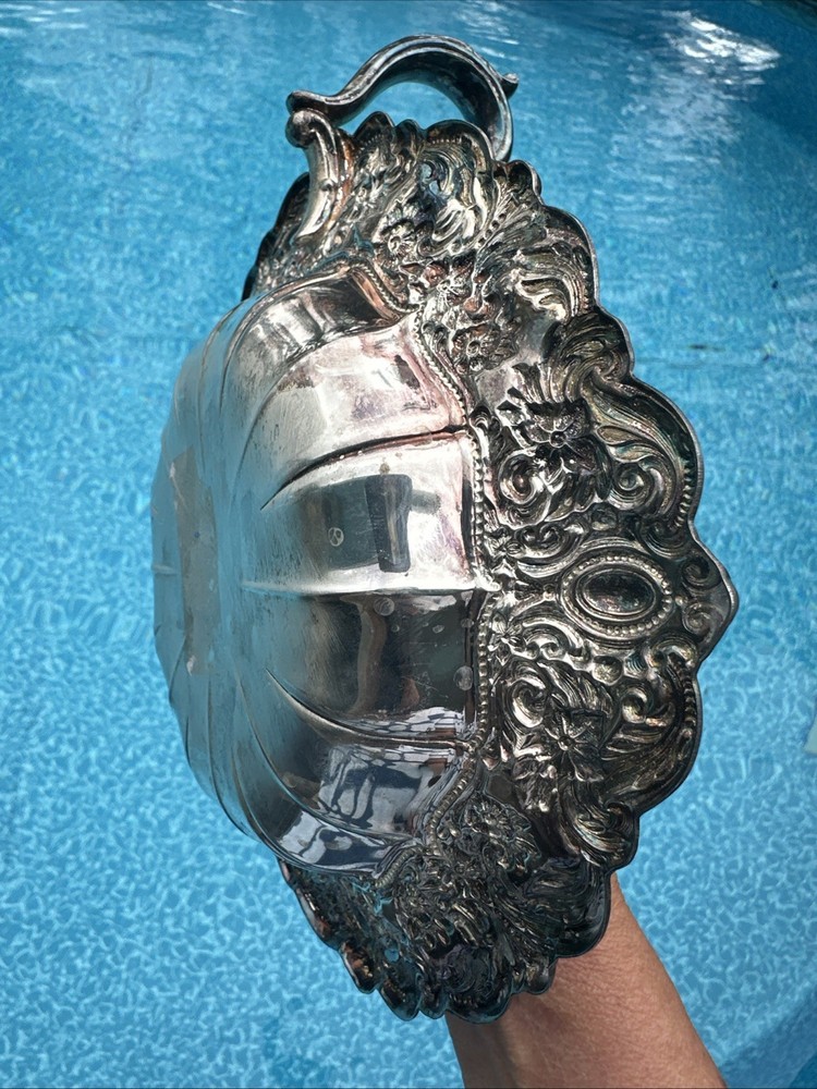 Towle Silversmiths Silver Plate Old Master Pattern Candle Chamberstick Ornate