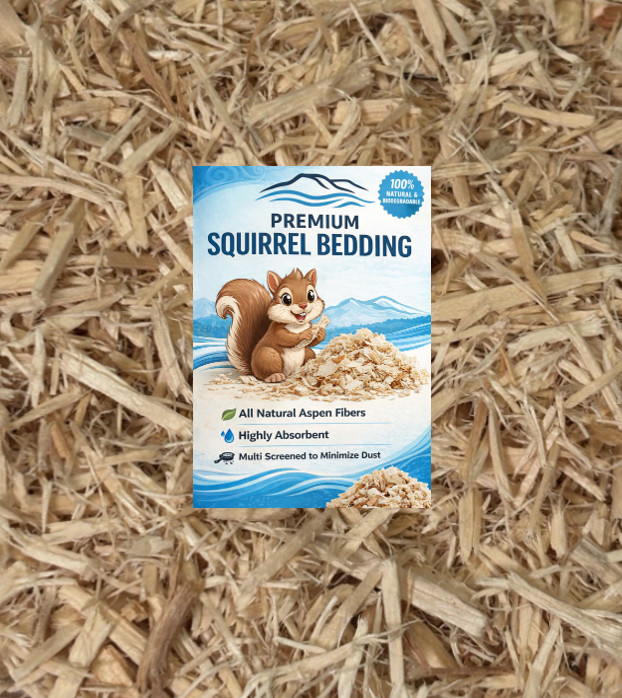 Squirrel House Nesting Box Bedding Fresh Fluffy Comfy Nesting Aspen Shaving