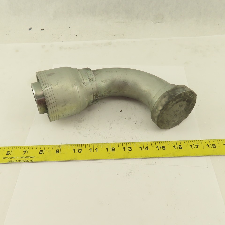 2" Hose (-32) Crimp x 2" Split Flange 90° Elbow Hydraulic Fitting