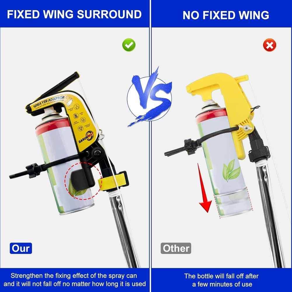 Durable Spray Can Extension Pole with Stable Support for High Cleaning Tasks