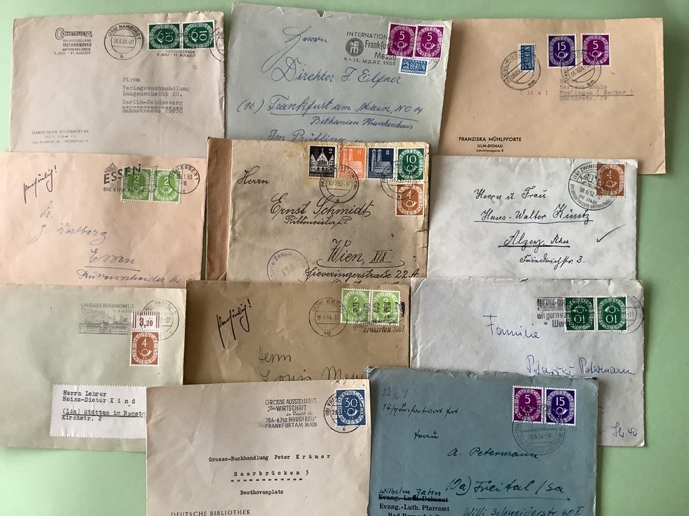 Germany Numeral & Posthorn  collection 11 items  Ref A776