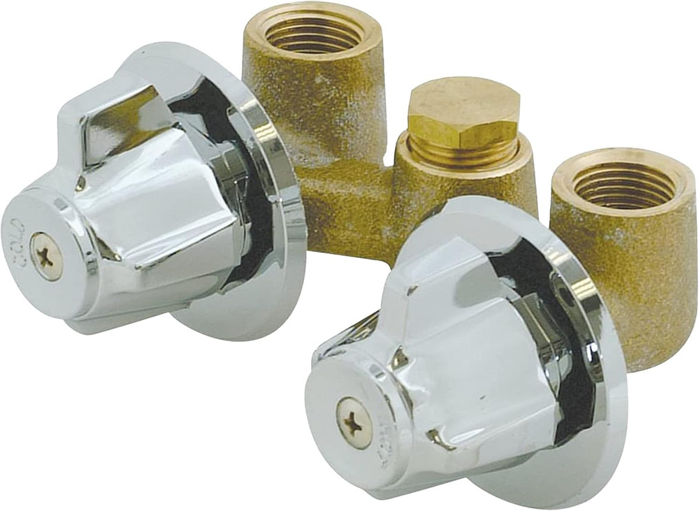 Multi-Turn Shower Stall Valve, Chrome, 10551