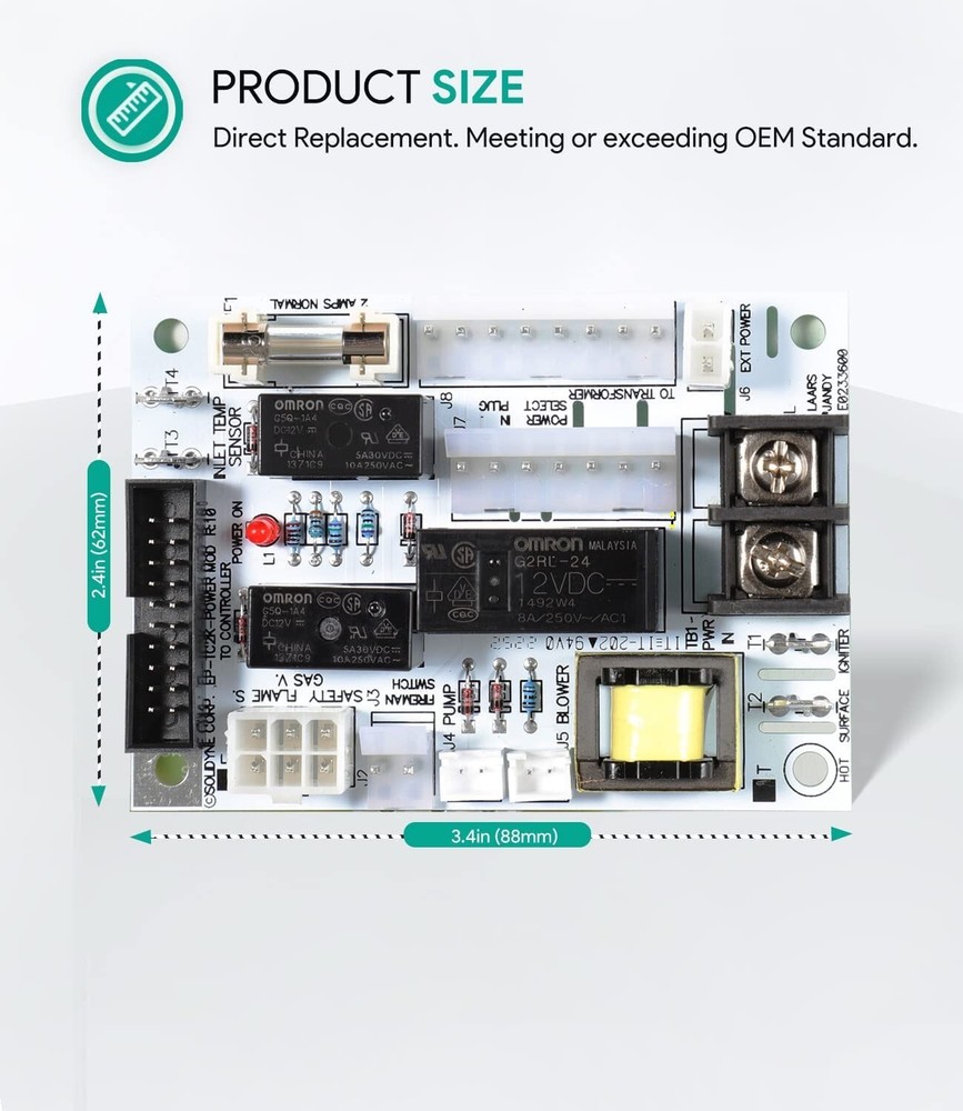 R0366800 Power Control Circuit Board Replacement for Jandy Lite2LJ 125, 175, 250