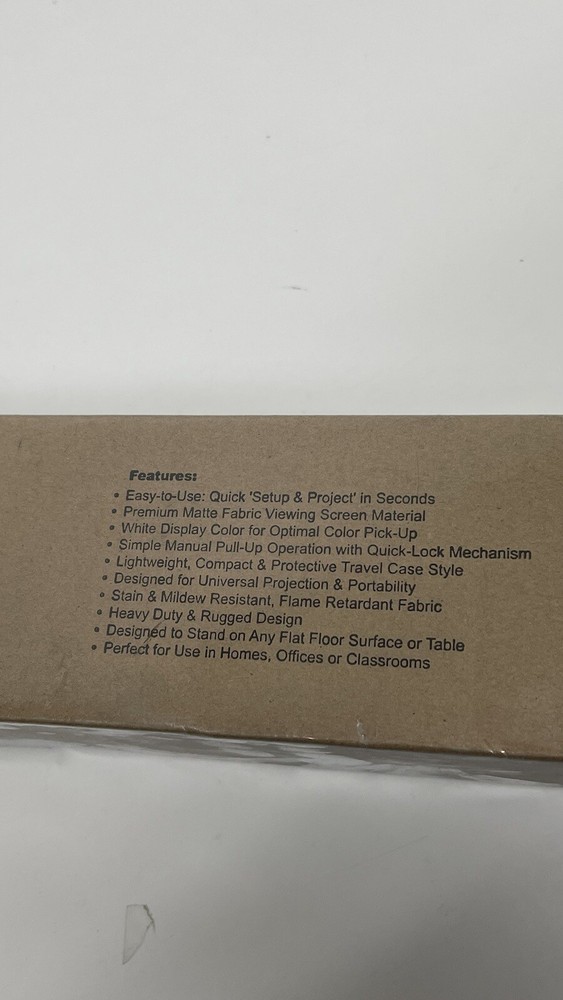 Pyle PRJTP53 40'' x 30'' Mobile Pull-Out Style Portable Projector Screen