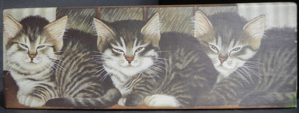 Bob's Boxes Tissue Box Cover Rainy Window Cats Kittens pre-owned