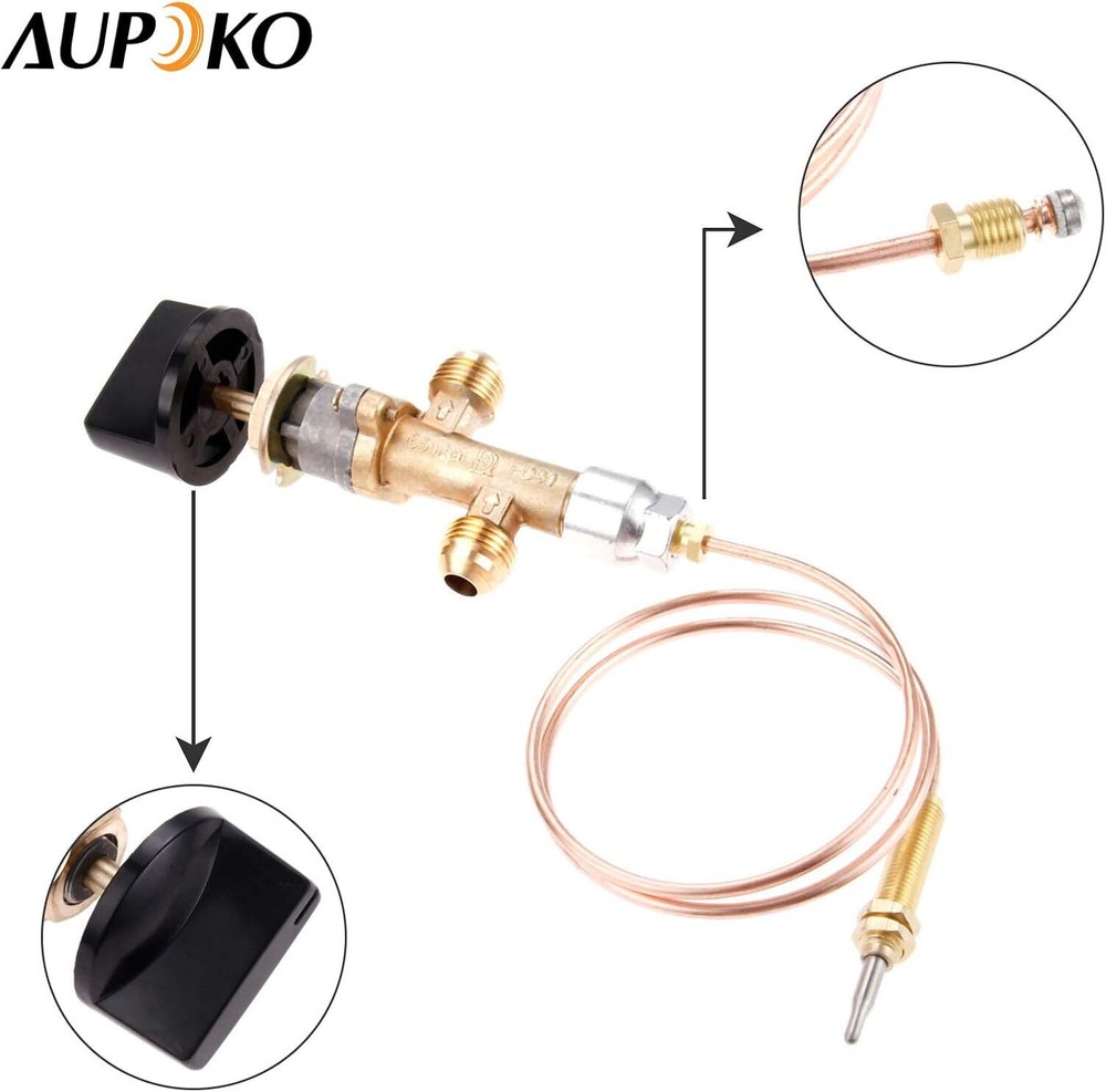 Replace Propane Gas Patio Heaters Thermocouple & Dump Switch Control Safety Kit